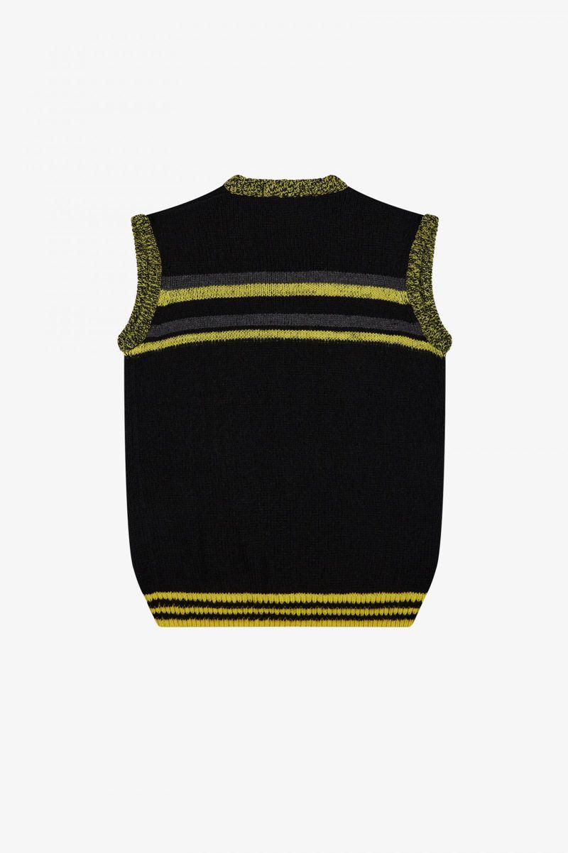 Black Fred Perry SK1959 Men's Knitwear | PH 1320CTVE